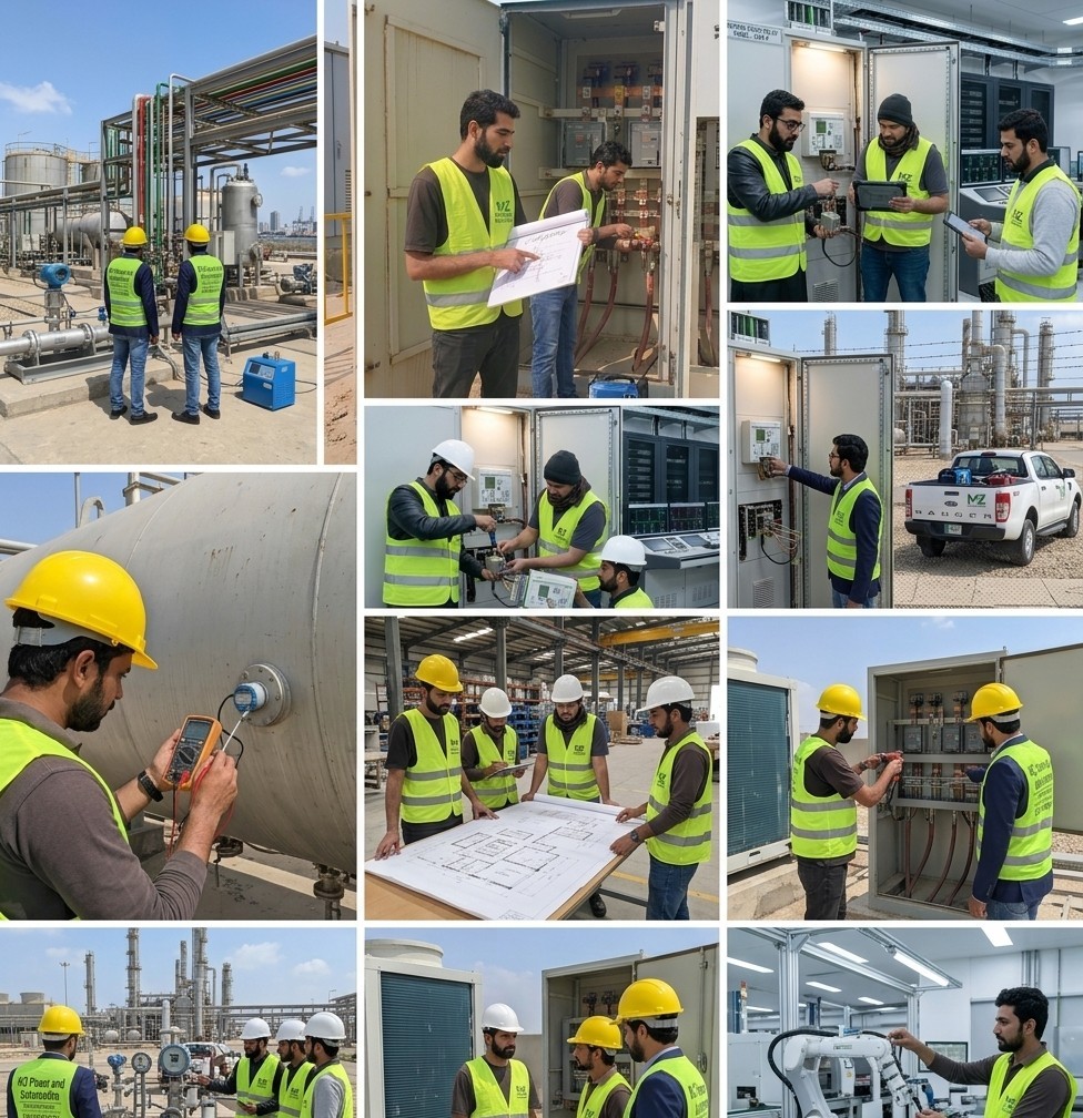mz team working on site